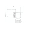 C06 図面 SMA R/A コネクタ PCB 溶接用